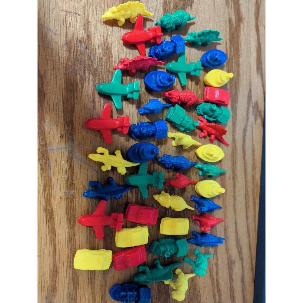 Learning Resources Mini Motors/Dino Counters Sorting Educational Colors Lot (44)